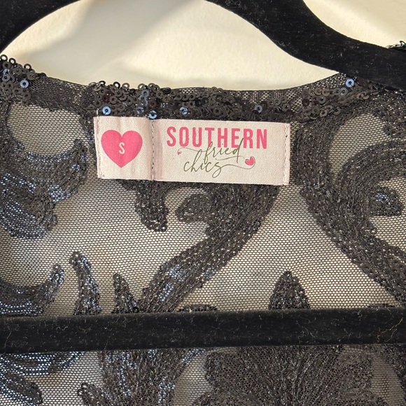 Southern Fried Chics Black Royal Duster Small - Picture 3 of 7